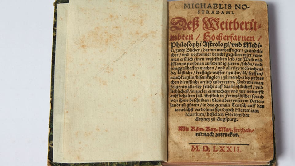 In Anton Mosimanns Sammlung: Nostradamus erklärte im Jahr 1572, wie man Konfitüre herstellt.