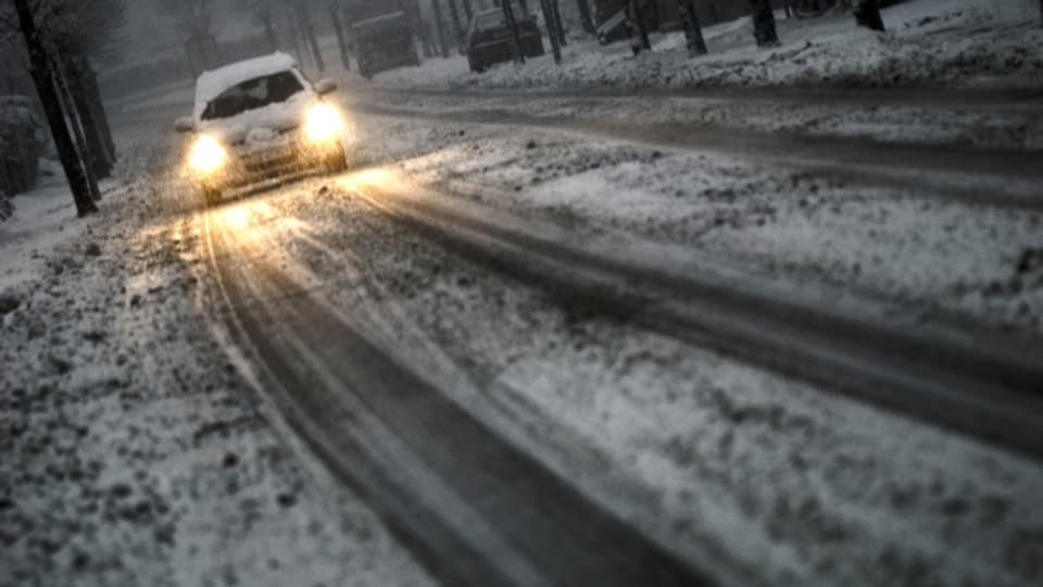 Langsam Fahren bei winterlichen Verhältnissen genügt nicht.