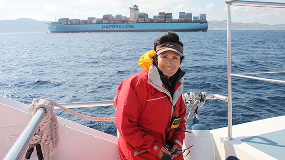 Katharina Heyer – ihr Arbeitsplatz ist auf dem Meer.