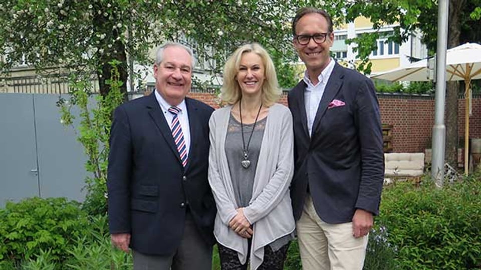 «Persönlich» aus Grenchen: Gastgeber Christian Zeugin (rechts) mit Monika Arbenz und Boris Banga.