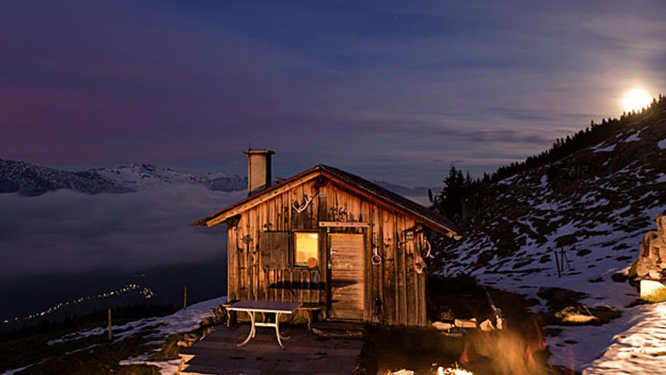 Alphütte in Obersaxen/GR