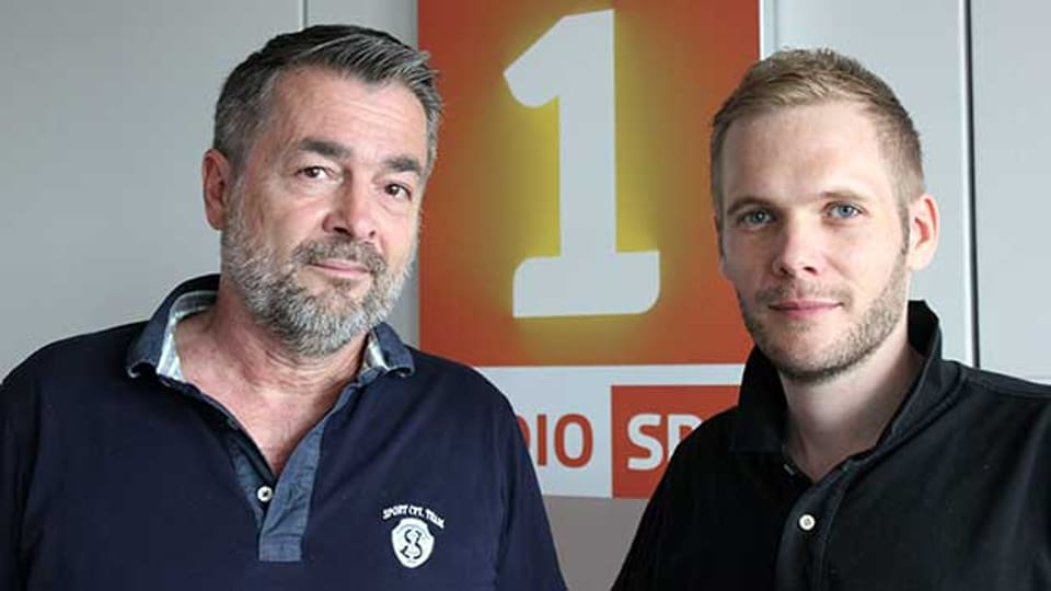 «Tatort»-Kommissar ganz persönlich: Stefan Gubser (links) mit Moderator Stefan Siegenthaler.