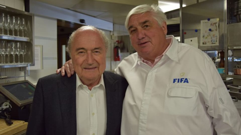 Durch die FIFA-Krise wurde ihre Beziehung gestärkt: Sepp Blatter und Jacky Donatz.