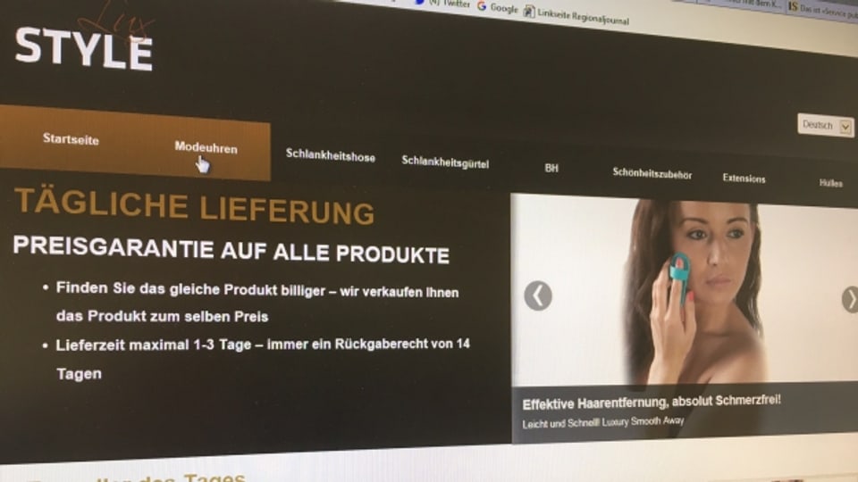 Beim Portal Stylelux ist Vorsicht geboten.