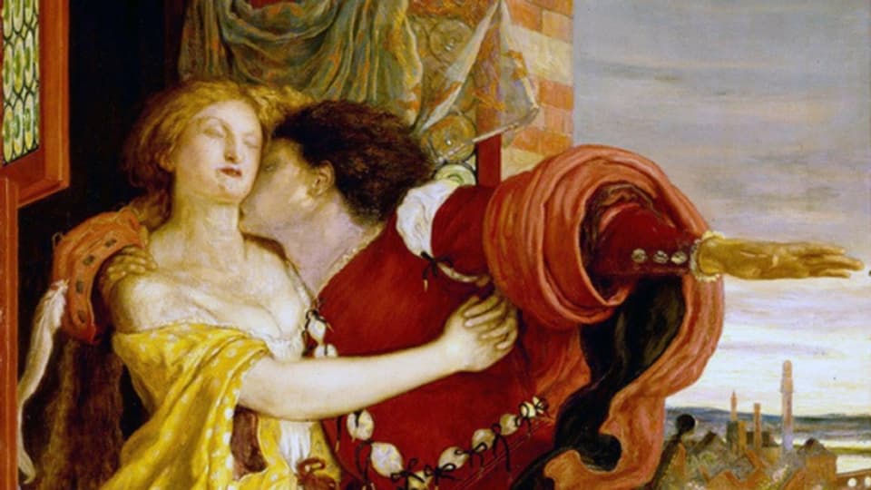 Romeo und Julia auf einem Gemälde von Ford Madox Brown (1870).