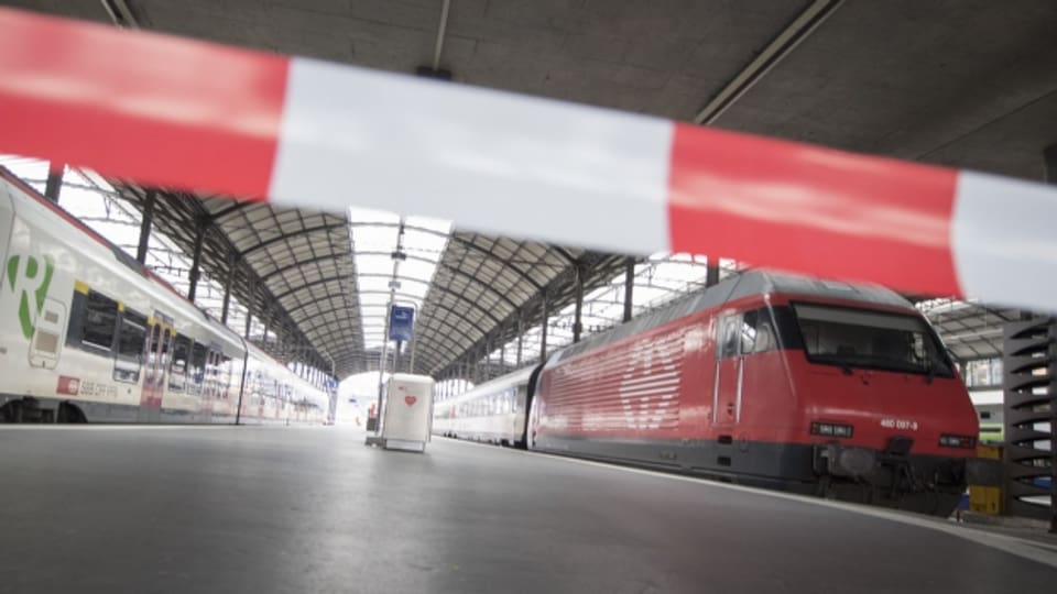 So ruhig wie sonst nie: So lange die Reparaturarbeiten andauern, bleibt der Bahnhof Luzern gesperrt.