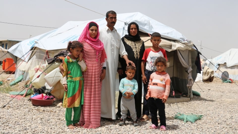 Die Familie von Hasna wurde vor fünf Monaten vom IS aus ihrem Dorf vertrieben