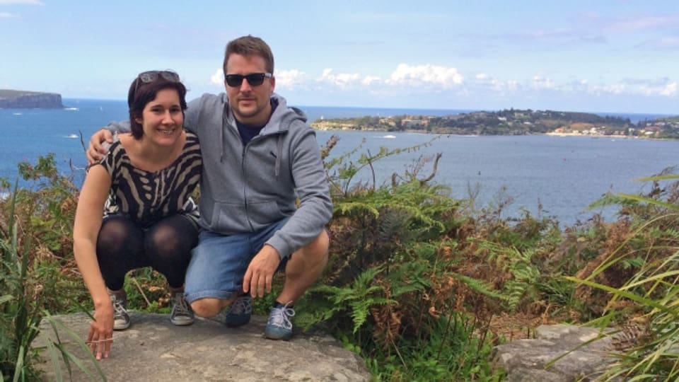 Alexandra Wenger und Partner Silvan Mäder: «Die Menschen in Sydney geben sich locker.»