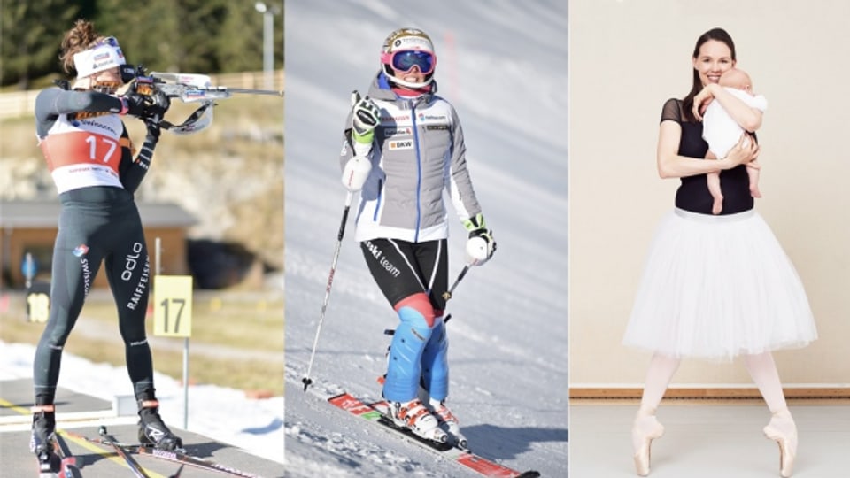 Selina Gasparin, Michelle Gisin und Viktorina Kapitonova: Jede Frau, jede Athletin hat mit ihren eigenen Problem zu kämpfen.