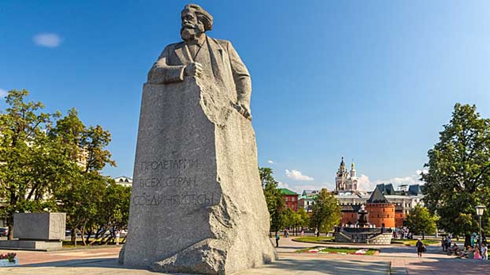 Karl Marx Denkmal in Moskau