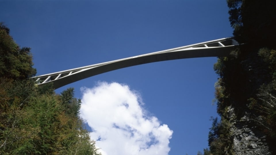 Weltmonument; die Salginatobelbrücke.
