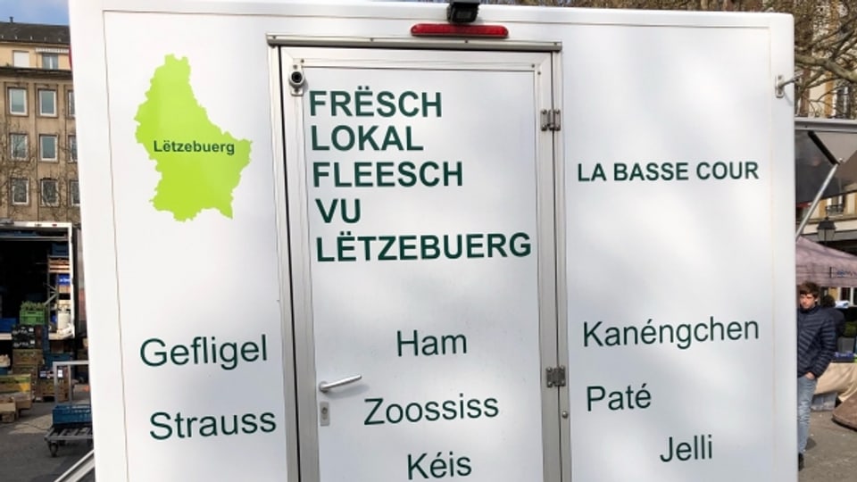 Lastwagen-Beschriftung in Luxemburg