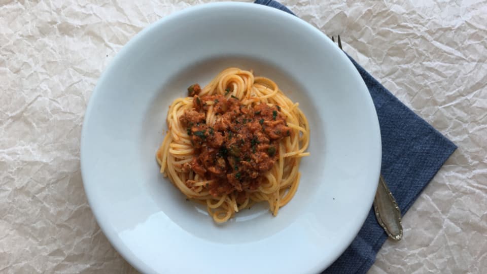 Spaghetti mit Thonsauce - Machen Sie was mit Ihren Pelati-Büchsen im Vorrat!