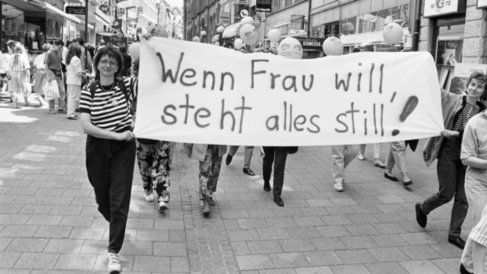 Der erste Frauenstreik von 1991 deblockierte Diskussionen um Frauenthemen.