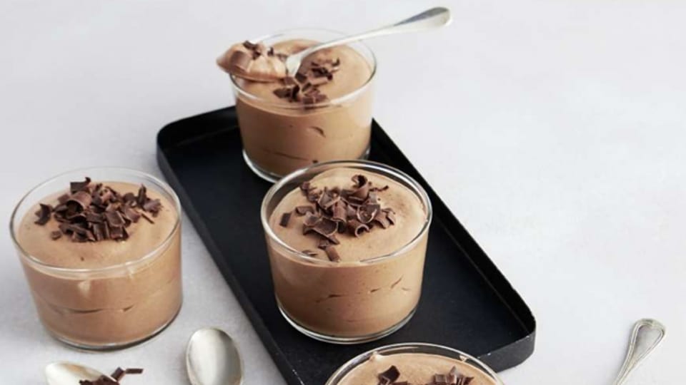 Vegane Mousse au Chocolat.