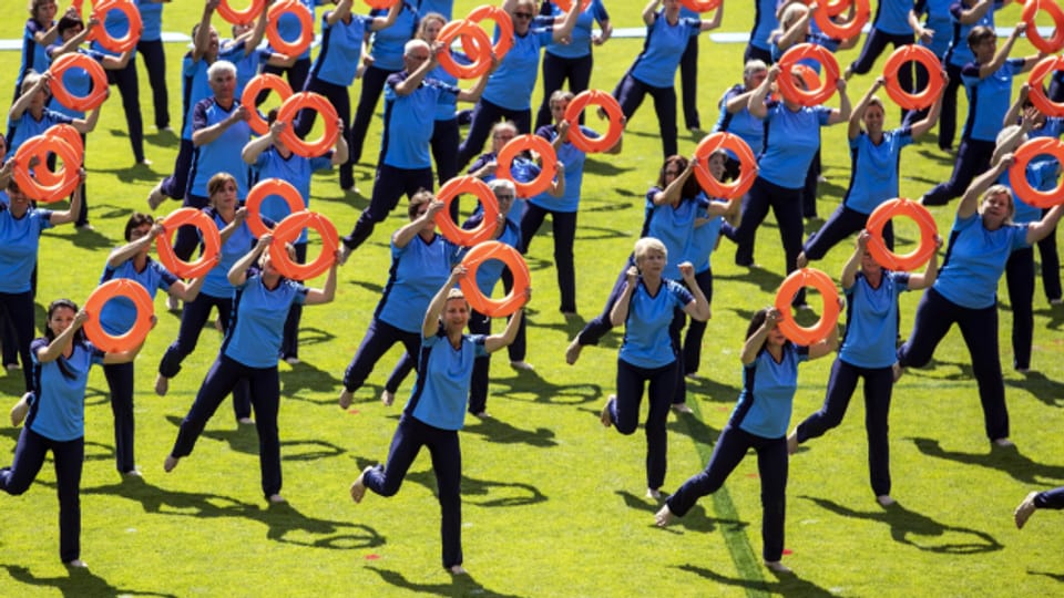 Schlussfeier des Eidgenössischen Turnfests in Aarau 2019