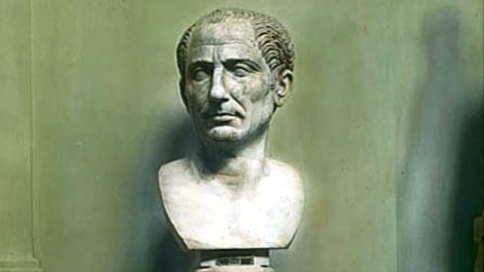 Eine Büste von Julius Cäsar
