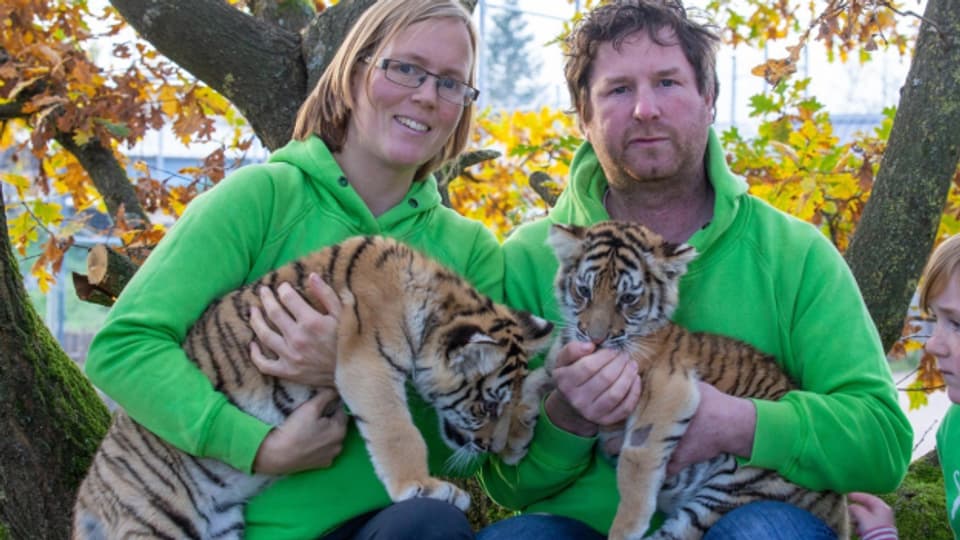 Remo Müller und Alexandra Taetze betreiben einen Erlebnis-Tierpark in Rheinland-Pfalz.