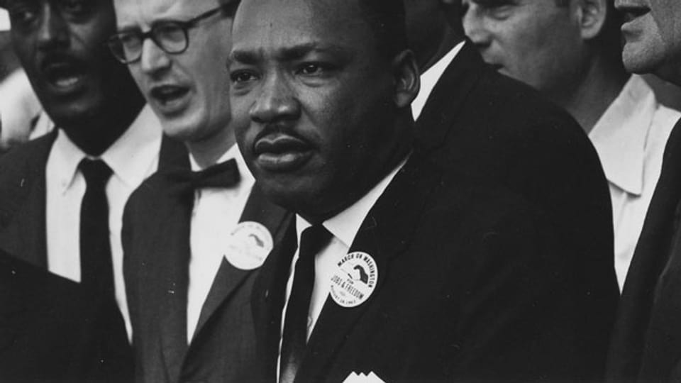 Martin Luther King am «Marsch auf Washington».