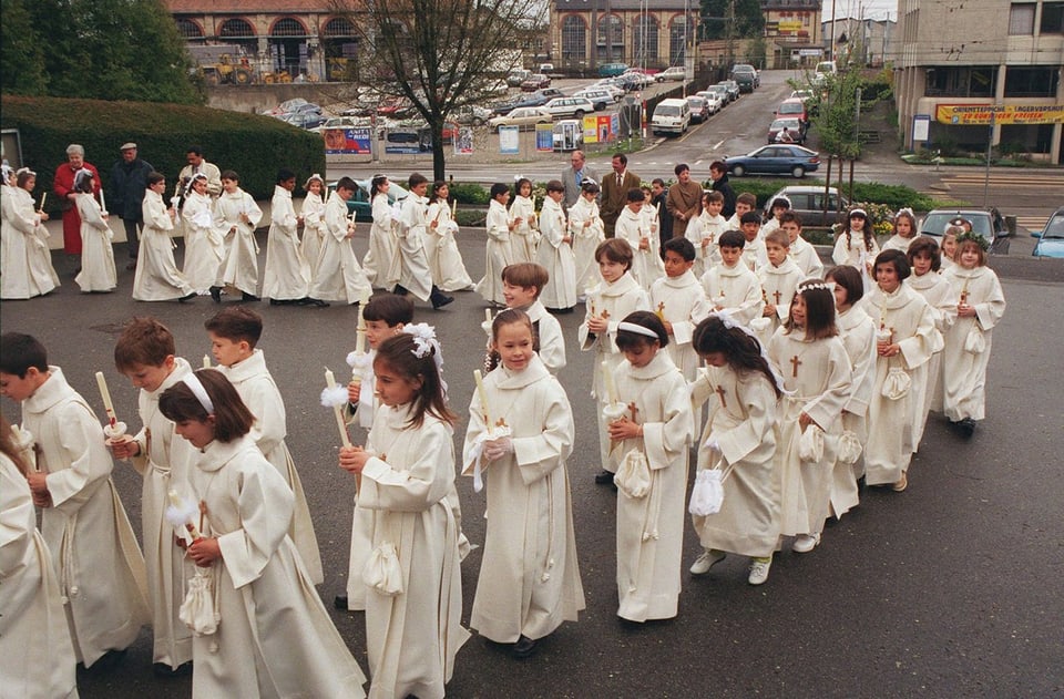 Viele Kinder feiern diesen Sonntag Erstkommunion.
