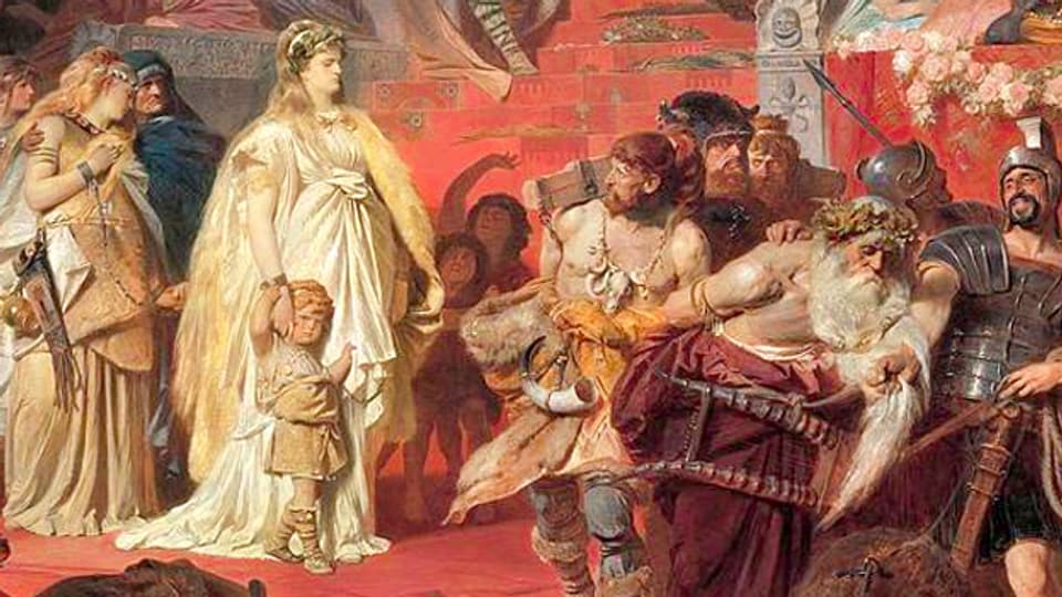 Thusnelda im Triumphzug des Germanicus, 1873.