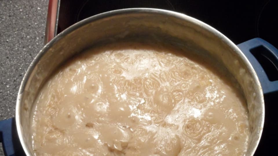 Die Rumfordsuppe: Sie besteht vor allem aus Trockenerbsen und Gerste, dazu Kartoffeln.