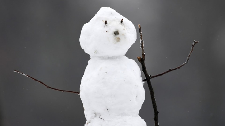 Geht auch ohne Rüeblinase: ein Schneemann.