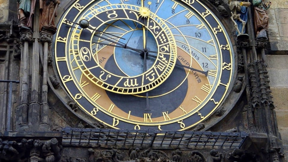 Astronomische Uhr in der Prager Altstadt.