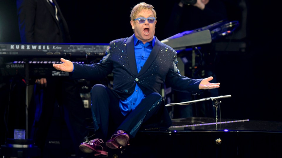 Elton John am Paléo Festival in Nyon 2014.