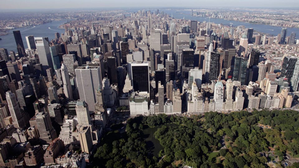 Blick auf den Central Park und Midtown in New York.
