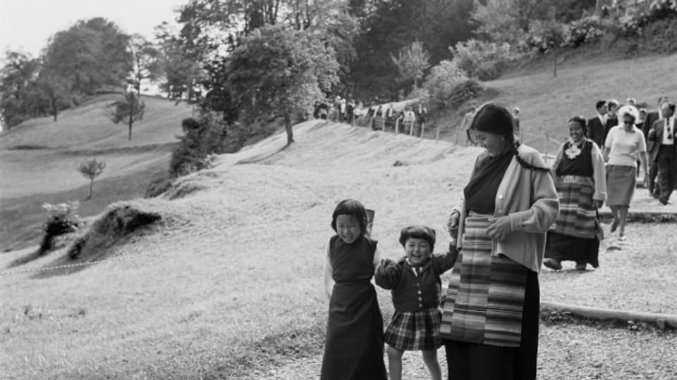 Viele Schweizer Familien boten sich als Pflegeeltern für tibetische Flüchtlingskinder an.