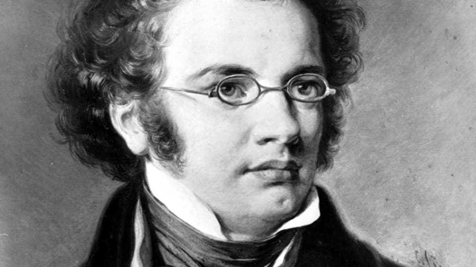 Porträt von Franz Schubert.