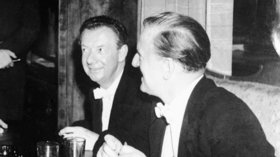 Benjamin Britten (links) mit seinem Lebenspartner Peter Pears (rechts), der Britten als wichtigste Inspirationsquelle diente.