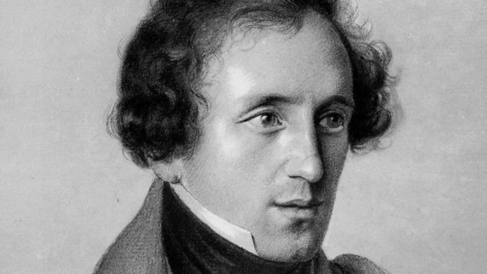 Zeichnung von Felix Mendelssohn