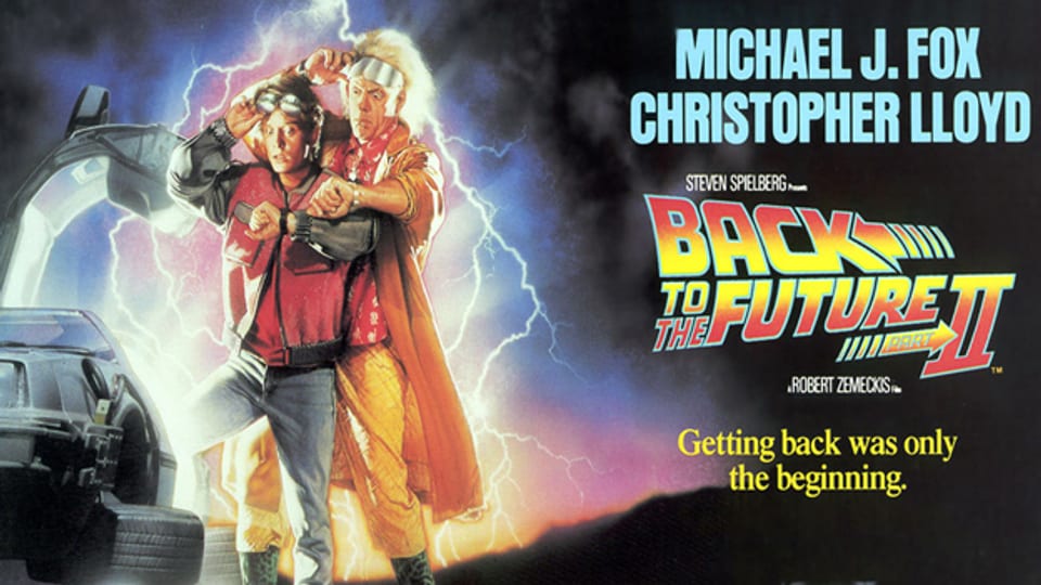 Gilt als Klassiker unter den Zeitreise-Filmen: «Zurück in die Zukunft» (hier das Plakat der Fortsetzung, 1989).