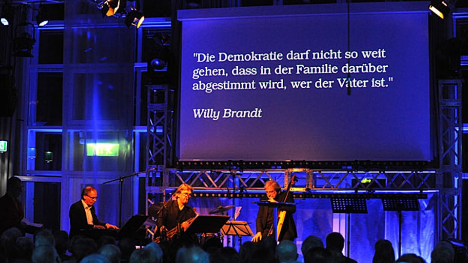 Die Band «Schlag auf Schlag» sorgt für «The Sound of Democracy».