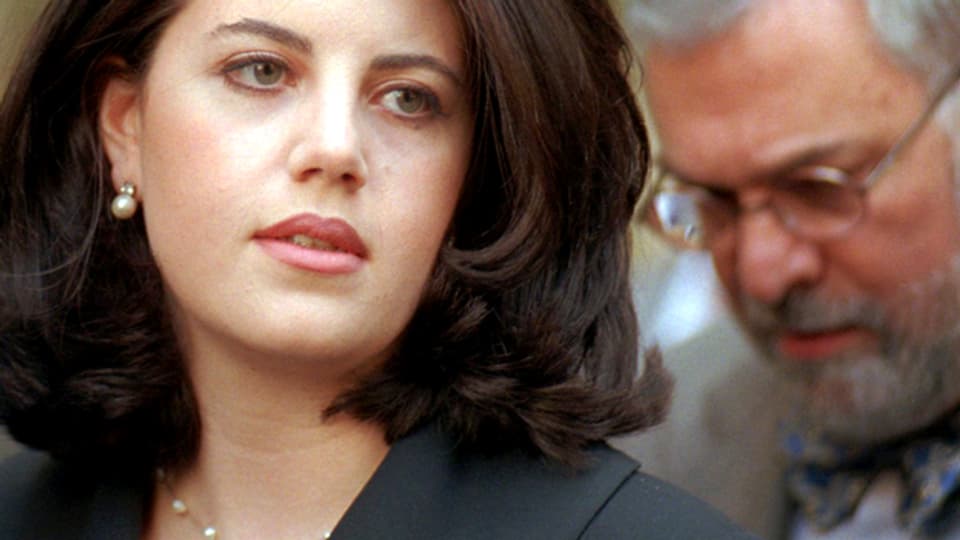 Monica Lewinsky vor dem Prozess.