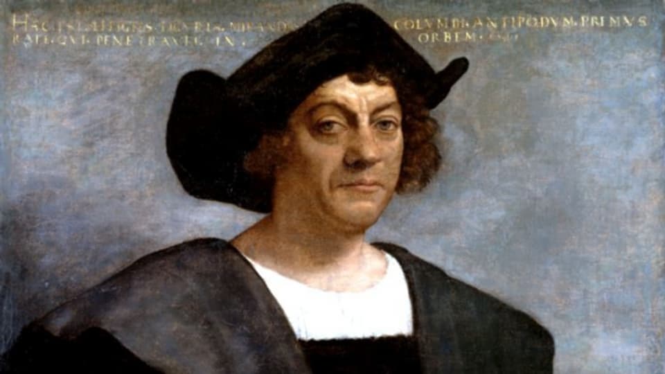Posthumes Portrait von Christoph Kolumbus von Sebastiano del Piombo.