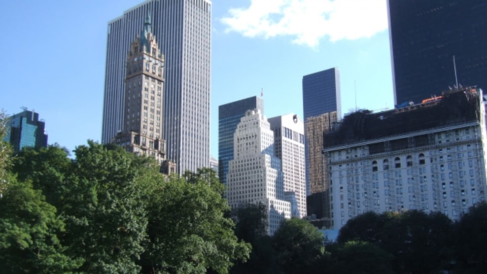 Schauplatz der Geschichte: Manhattan, Blick vom Central Park.