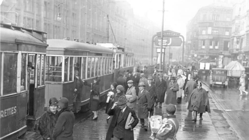 Schauplatz der Geschichte: Berlin Alexanderplatz um 1928.