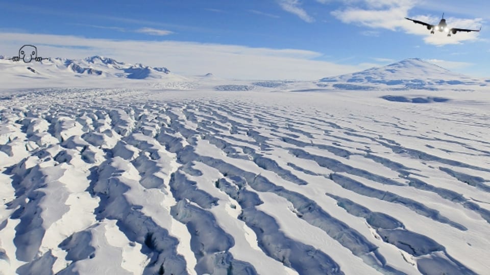 «Kilroy was here»: Antarktis.