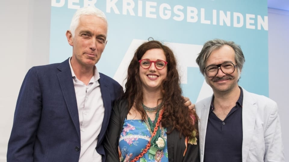 Das Team des nominierten Hörspiels 'Geister sind auch nur Menschen': Erik Altorfer, Katja Brunner, Mario Marchisella