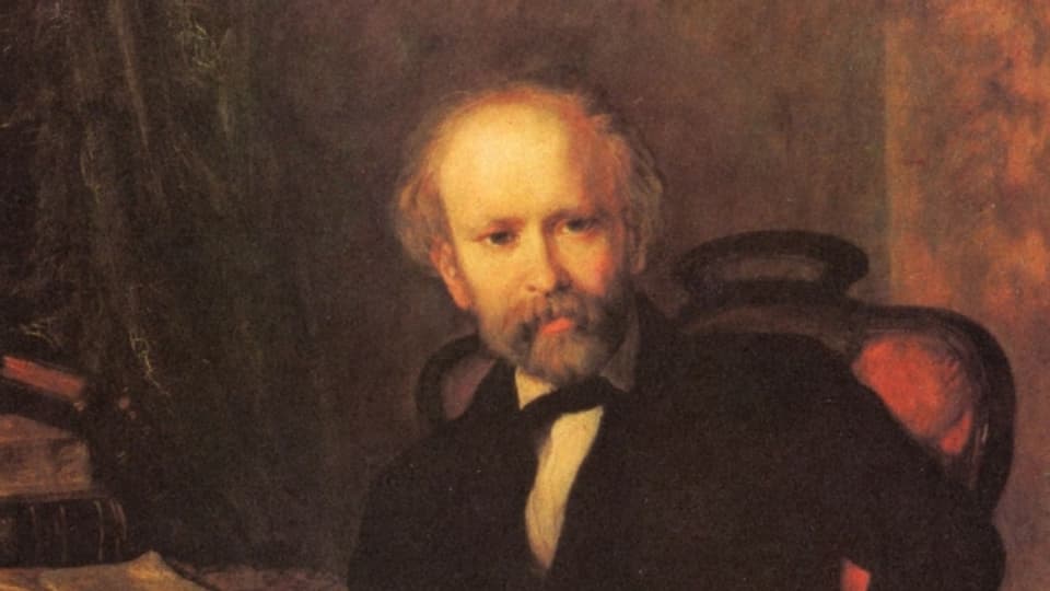 Friedrich Hebbel, gemahlt von Carl Rahl.