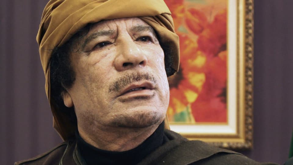 Muammar Gaddafi aufgenommen im August 2010