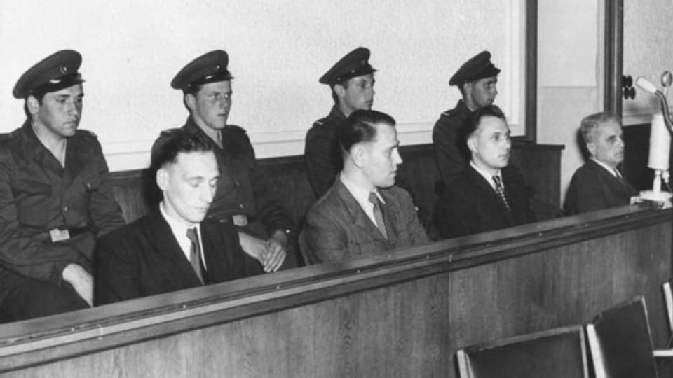 Rädelsführer des 17. Juni 1954 vor dem Obersten Gericht der Deutschen Demokratischen Republik.