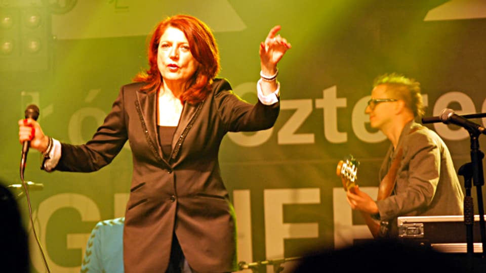 Urszula Dudziak bei einem Auftritt in Lodz 2012.