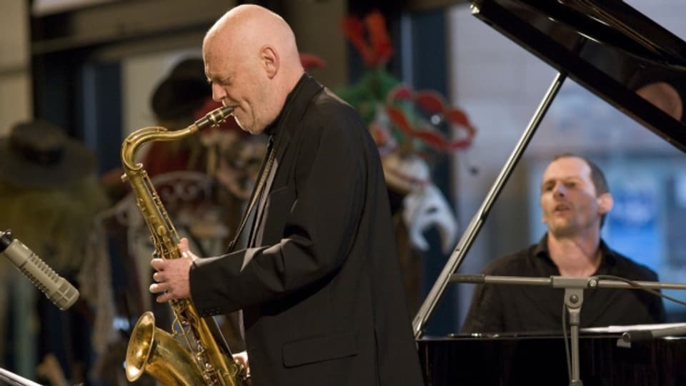 Der Tenor Saxofonist Andy Scherrer und der Pianist Oliver Tabeling.