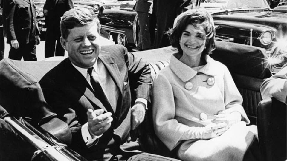 Der Ex-Präsident John F. Kennedy und die First Lady im Jahre 1961