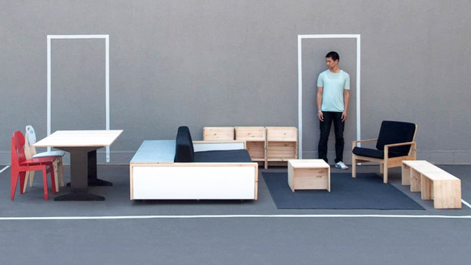 Selber bauen statt konsumieren: «Hartz IV-Möbel» von Van Bo Le-Mentzel, 2010-2012.