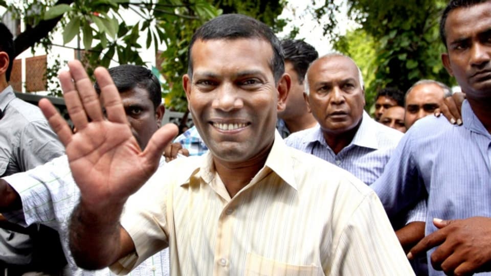 Die Festnahme von Ex-Präsident Mohamed Nasheed löste auf den Malediven Unruhen aus.